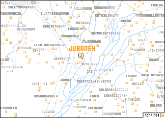 map of Jūbaneh