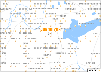 map of Jūbānīyah