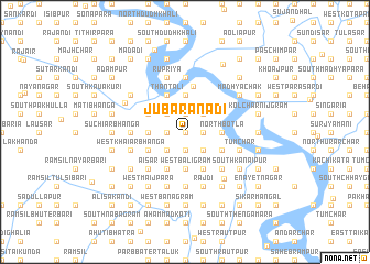 map of Jubārānādi