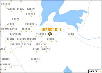 map of Jubb al ‘Ālī