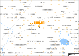map of Jubb al Ḩamīr