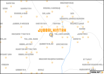 map of Jubb al Ḩinţah