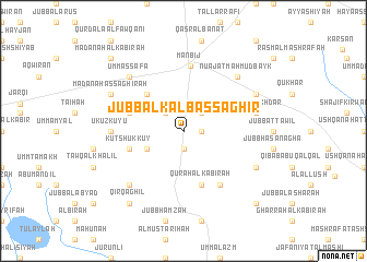 map of Jubb al Kalb aş Şaghīr