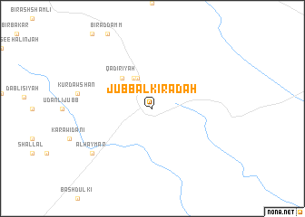 map of Jubb al Kīrādah