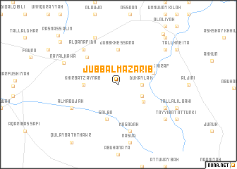 map of Jubb al Mazārīb