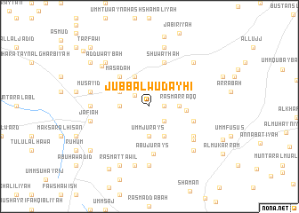 map of Jubb al Wuḑayḩī