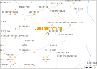 map of Jubb ar Rayyān