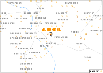 map of Jubb Ḩabl