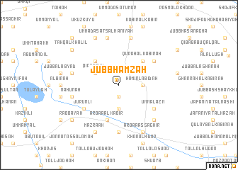 map of Jubb Ḩamzah