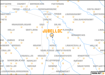 map of Jû-Belloc