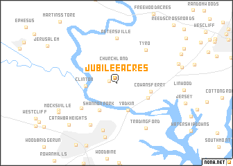 map of Jubilee Acres