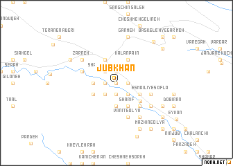 map of Jūb Khān