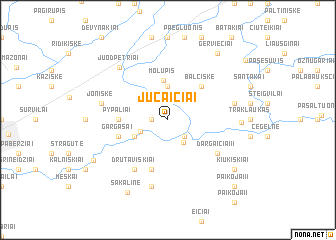 map of Jucaičiai