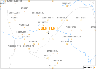 map of Juchitlán