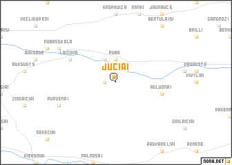 map of Jučiai