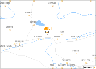 map of Juči