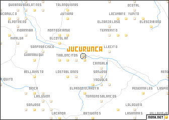 map of Jucurunca