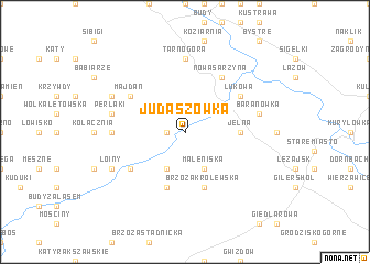 map of Judaszówka