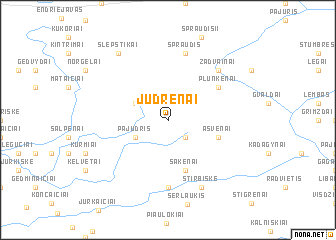 map of Judrėnai