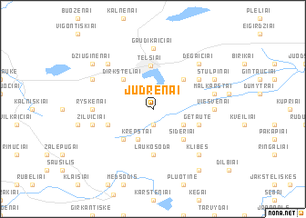 map of Judrėnai