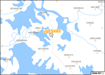 map of Jueshan