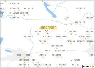 map of Jugansbo