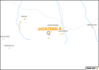 map of Jūgaz-e Bālā