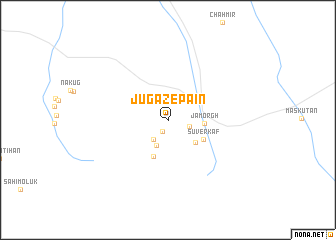 map of Jūgaz-e Pā\