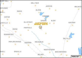 map of Jug Fork