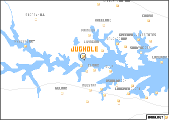 map of Jug Hole