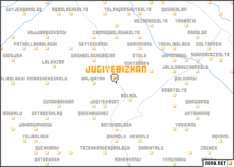 map of Jūgī-ye Bīzhan