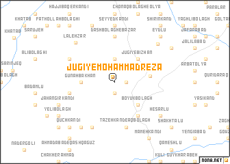 map of Jūgī-ye Moḩammad Reẕā