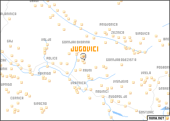 map of Jugovići