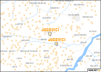 map of Jugovići