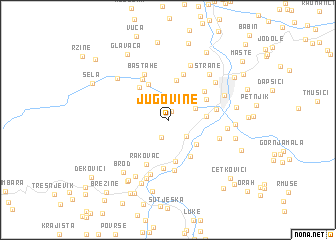map of Jugovine
