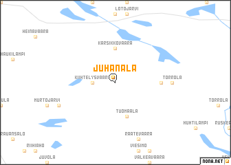 map of Juhanala