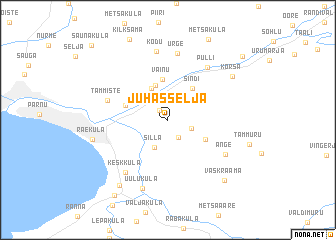 map of Juhasselja