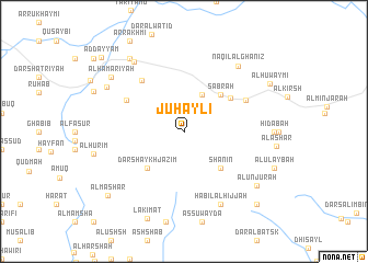 map of Juḩaylī