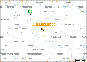 map of Juillac-le-Coq