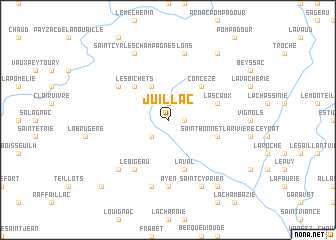 map of Juillac