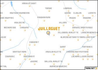 map of Juillaguet