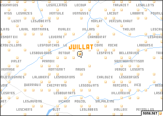 map of Juillat