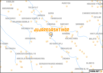 map of Jūjar-e Dashtī Ḩor