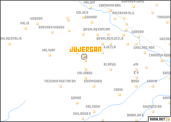 map of Jūjergān