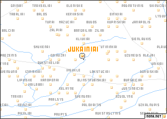 map of Jūkainiai