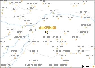 map of Jukiškiai