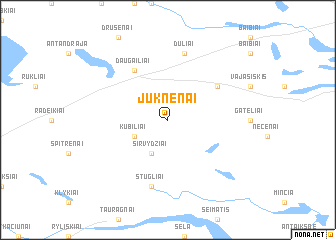 map of Juknėnai