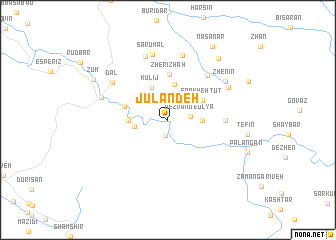 map of Jūlāndeh