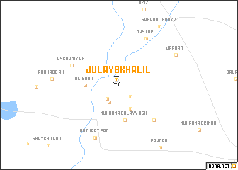 map of Julayb Khalīl