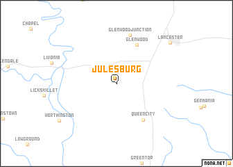 map of Julesburg